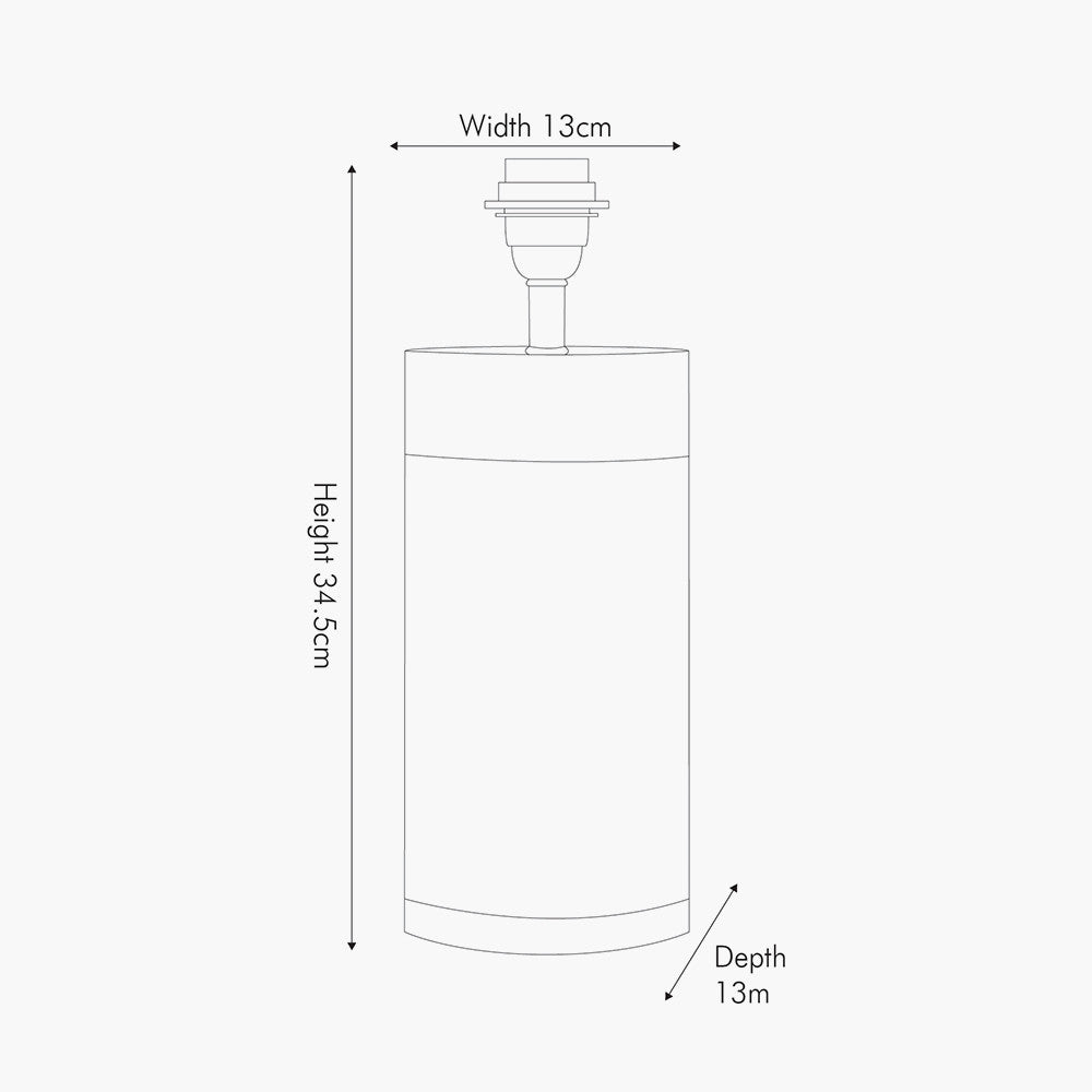 Dempsey Black Velvet & Antique Gold Metal Table Lamp - Base Only